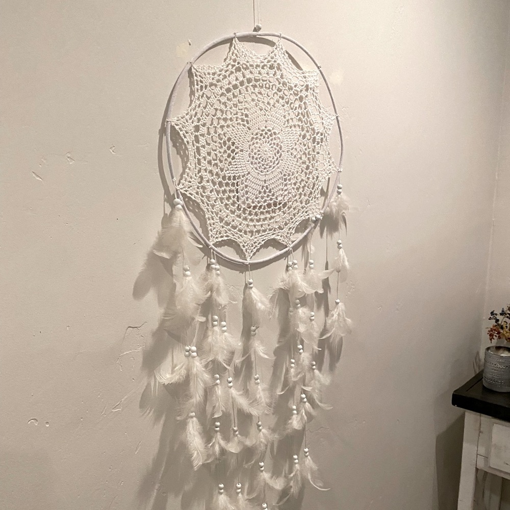 Large White Dreamcatcher